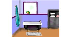 Drawing of Bathtub by Cec