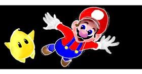 Drawing of Super Mario by justme❤️