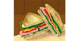 Sandwich-Zeichnung von Bri