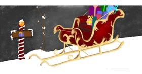 Drawing of Sleigh by Mar