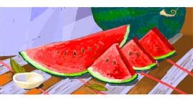 Drawing of Watermelon by Женя