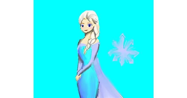 Elsa (Disney)-Zeichnung von Pinklet