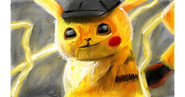 Pikachu-Zeichnung von Mia