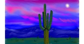 Drawing of Cactus by Tim