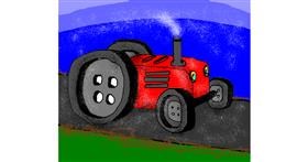 Drawing of Tractor by Janny Boy